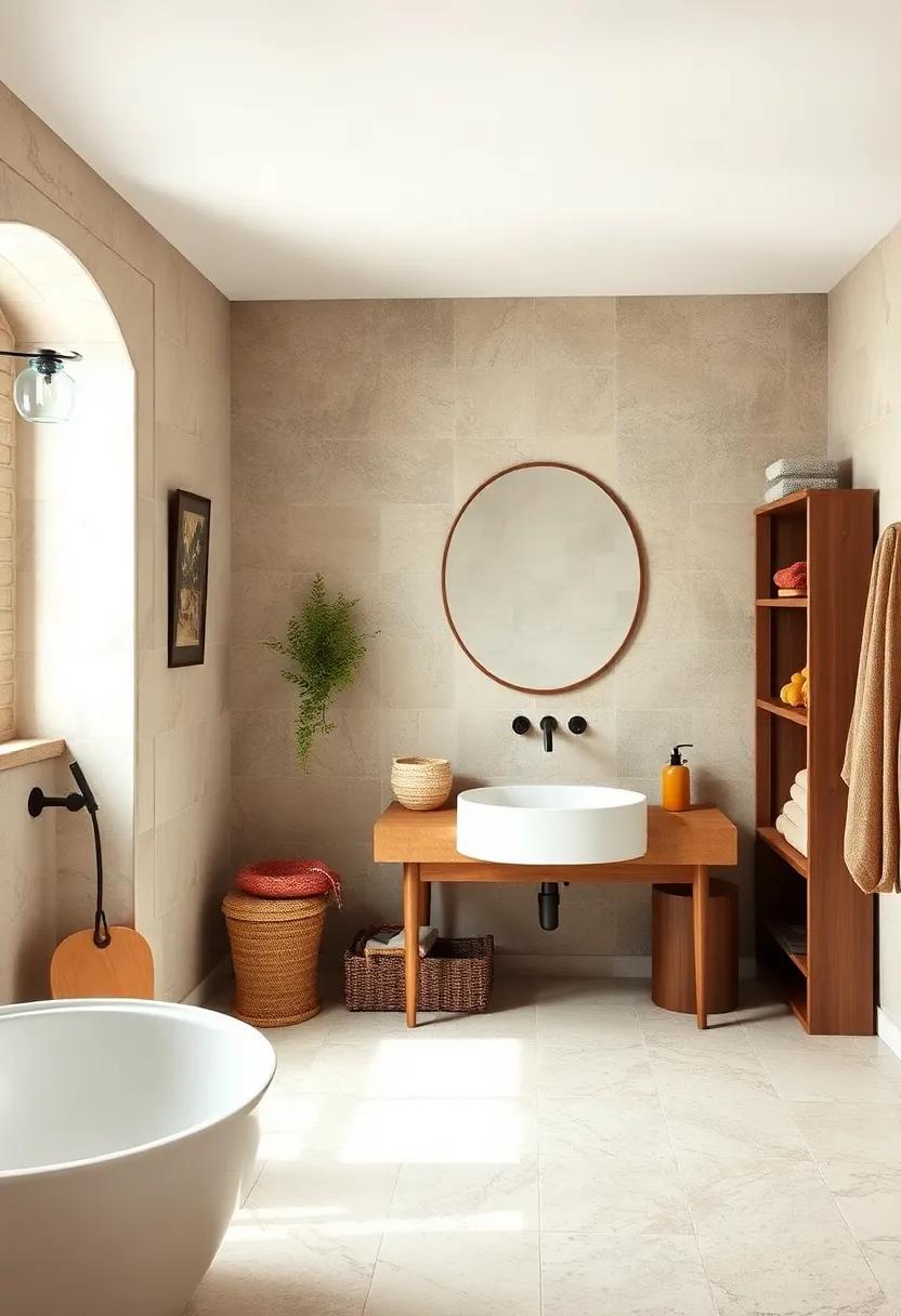 Select traditional porcelain sinks that reflect the craftsmanship of bygone eras, adding character and authenticity to your bathroom