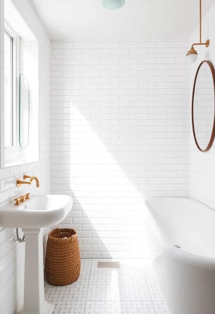 Classic‍ Subway Tiles – Incorporate glossy white⁢ subway tiles in shower spaces or backsplashes for a timeless and⁢ clean look