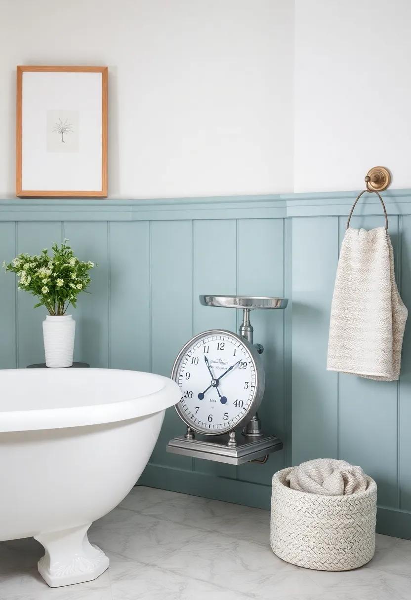 Classic⁤ Bathroom Scales – An antique-style ⁢scale can ‍double as a decorative piece and functional item that adds authenticity to your decor