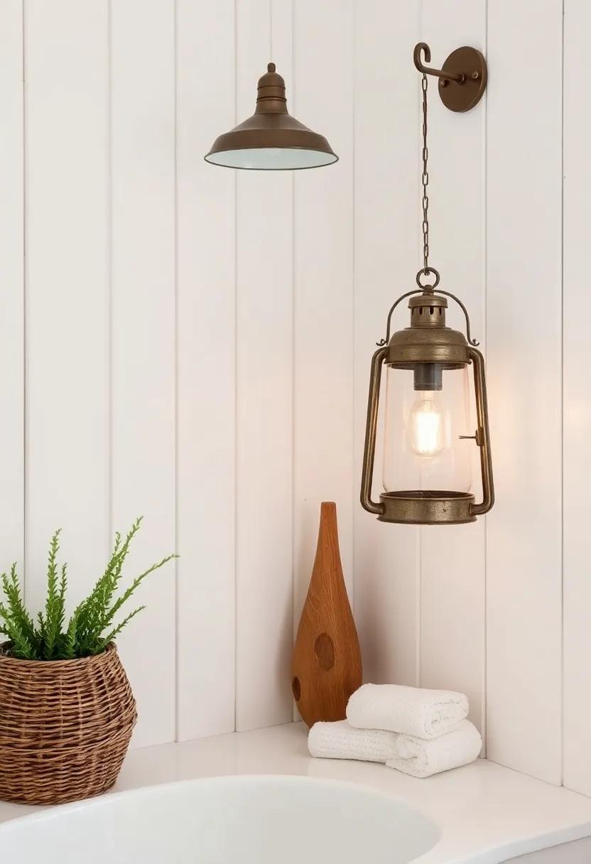 Vintage Lantern Lighting – Use distressed metal or glass lanterns ​for ambient lighting, ‌reminiscent of charming coastal cottages