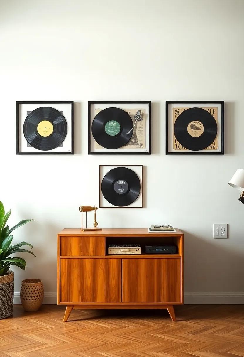 Displaying⁣ Vintage Vinyl‌ Records in⁢ Sleek, Modern Frames