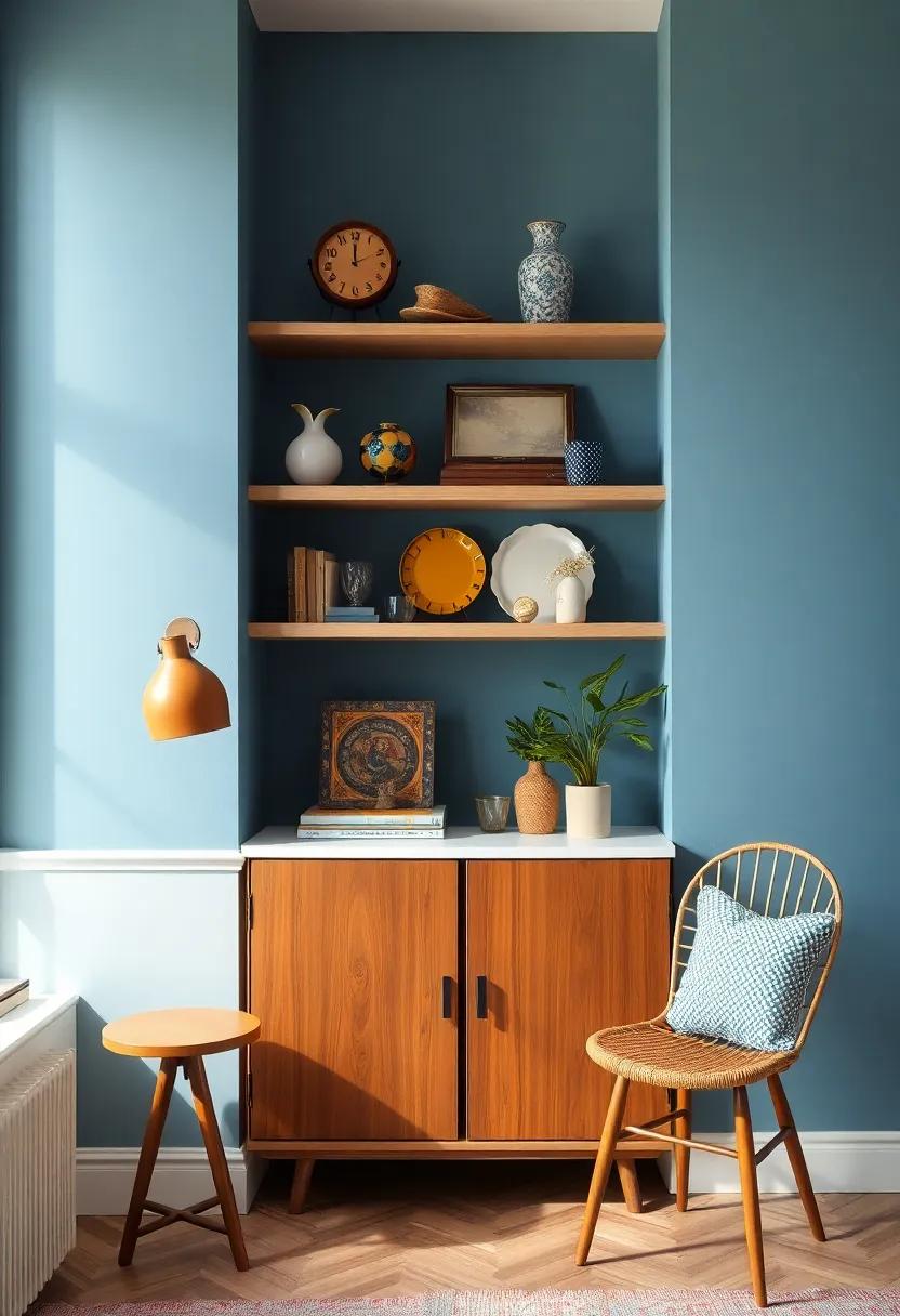 Styling Contemporary Shelves with Quirky Vintage Finds