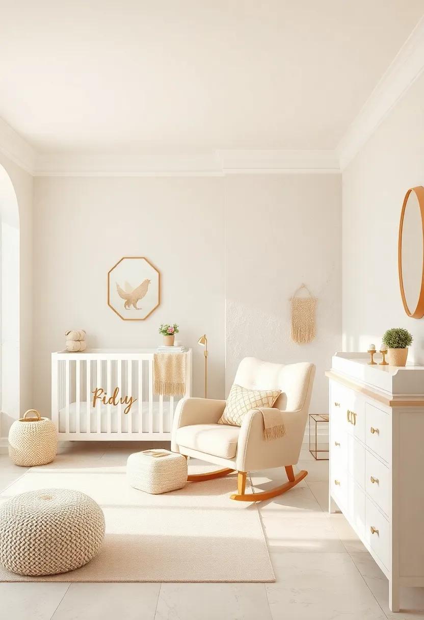 Beige Accent Furniture: Incorporate a plush ‍beige rocking chair or a stylish‌ changing table that‌ complements the serene color palette‌ and offers functionality
