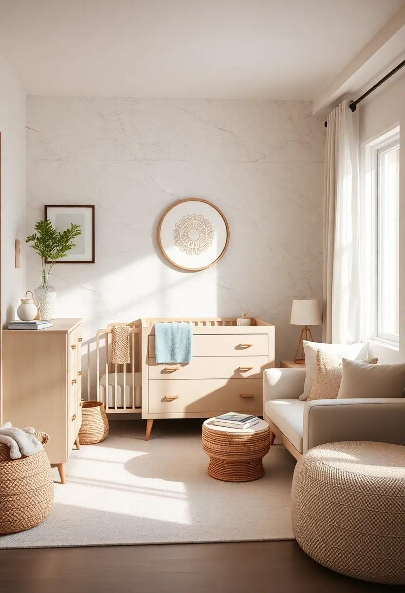 Dual-Purpose Decor: Use⁤ a chic changer that doubles as a stylish side table, ensuring that every piece in the nursery is both functional and elegantly designed