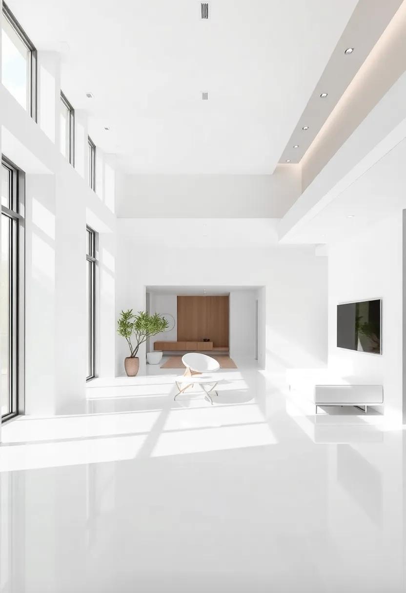 Dedicated Spaces: designing Functional Areas within White Interiors