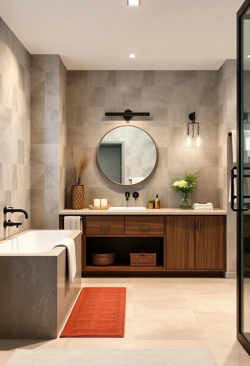 Elevate Your Space: Custom Cabinetry in Industrial Bathroom Design