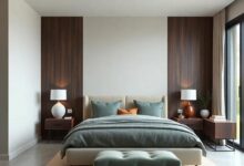 Harmonizing Hues: Stylish Bedroom Paint Colors That Complement Dark Wood Accents