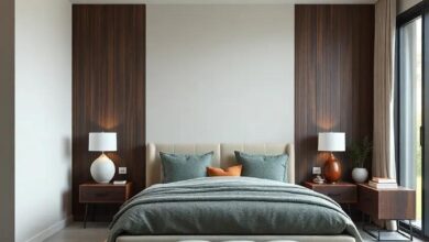 Harmonizing Hues: Stylish Bedroom Paint Colors That Complement Dark Wood Accents