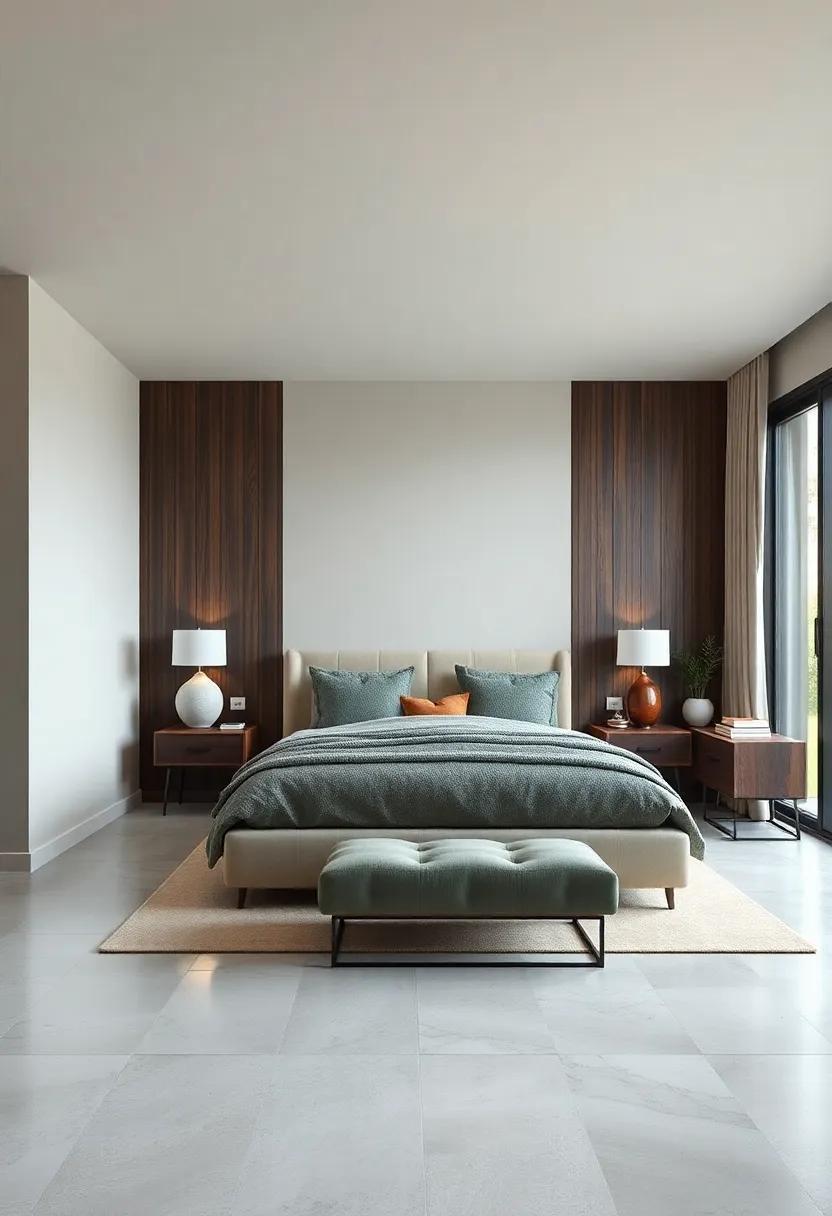 Harmonizing Hues: Stylish Bedroom Paint Colors That Complement Dark Wood Accents