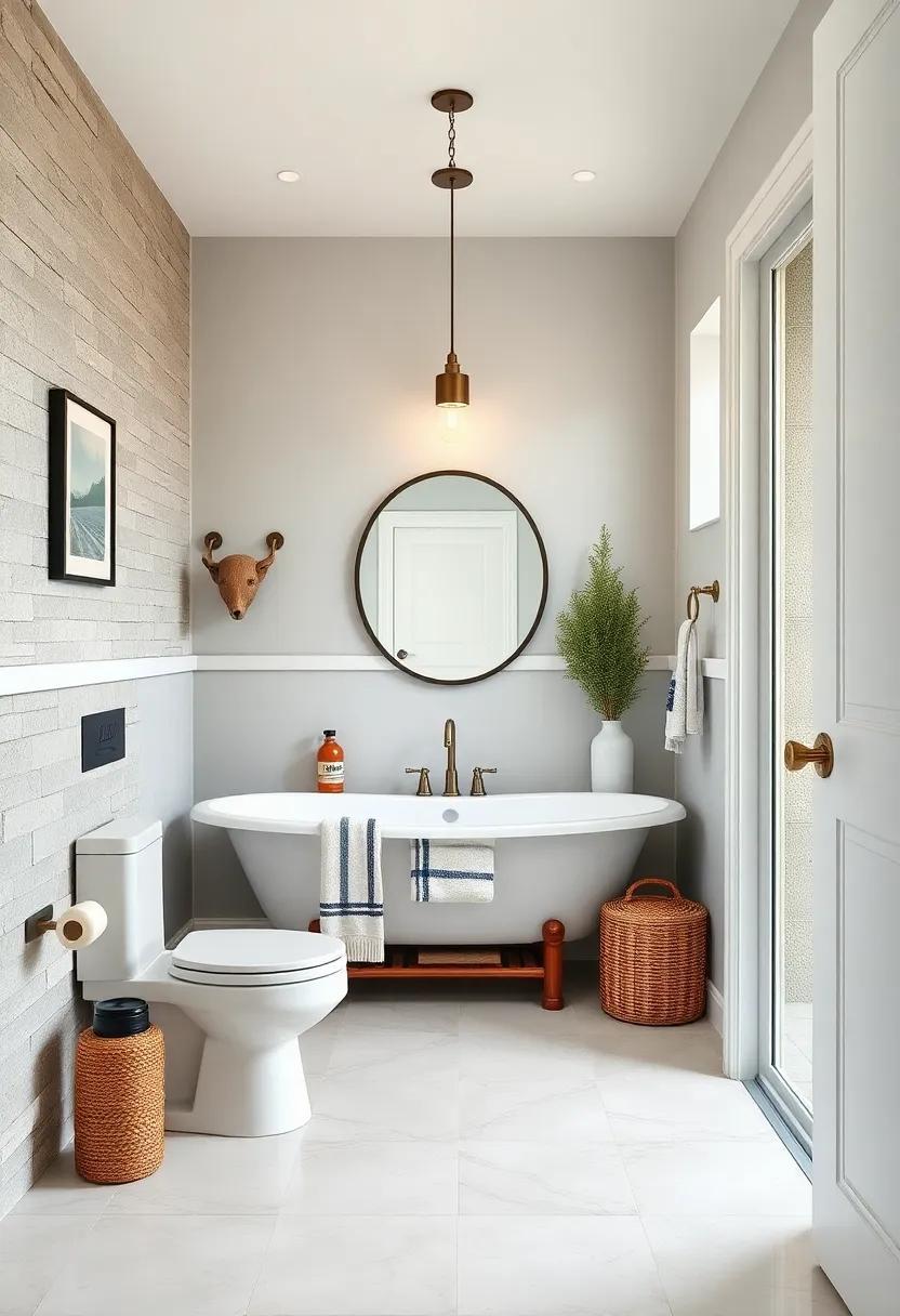 24 Nautical Stripe Ideas to Transform Your Coastal Bathroom into a Seaside Oasis
