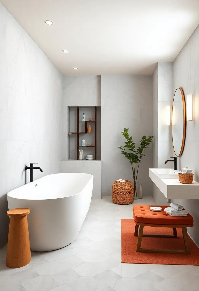 27 Elegant Touches for Creating a Luxurious Monochrome White Bathroom Oasis