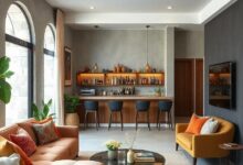 25 Inspiring Ideas for a Cozy Small Living Room Bar with Wooden Accents