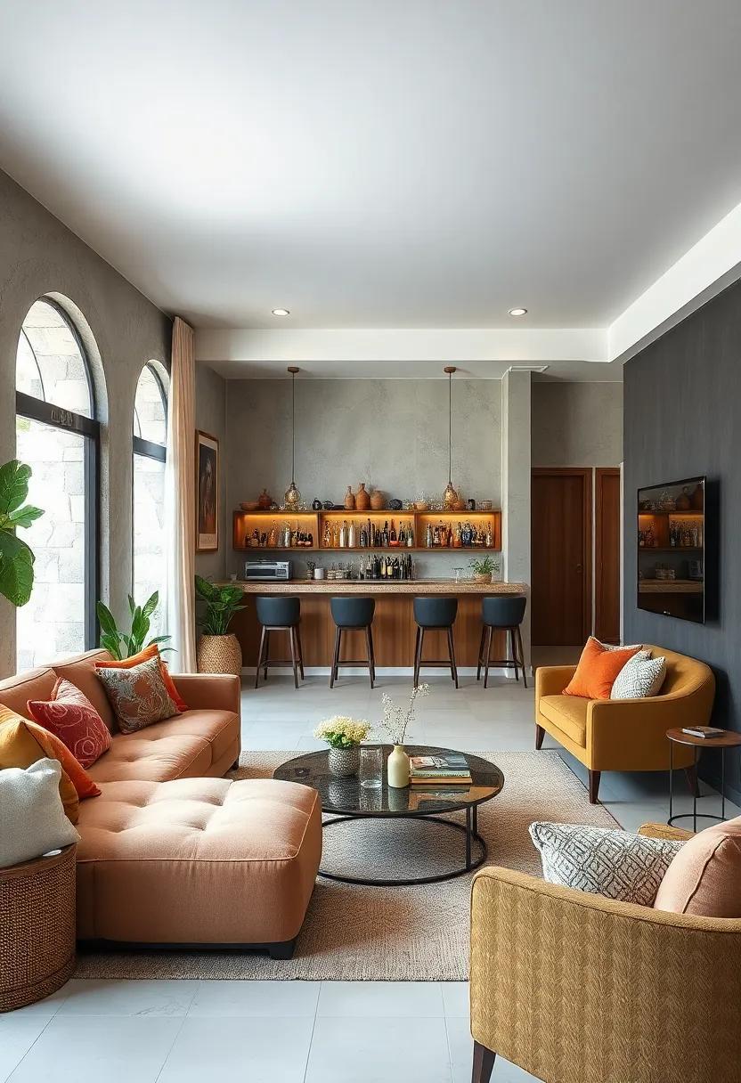 25 Inspiring Ideas for a Cozy Small Living Room Bar with Wooden Accents