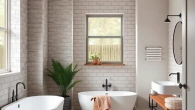 24 Inspiring Modern Farmhouse Bathroom Designs Featuring Timeless Subway Tiles