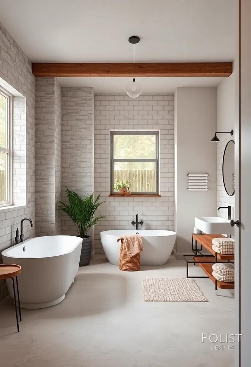 24 Inspiring Modern Farmhouse Bathroom Designs Featuring Timeless Subway Tiles