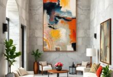 24 Stunning Ways to Elevate Your Luxury Entryway with Abstract Art