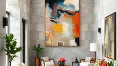 24 Stunning Ways to Elevate Your Luxury Entryway with Abstract Art