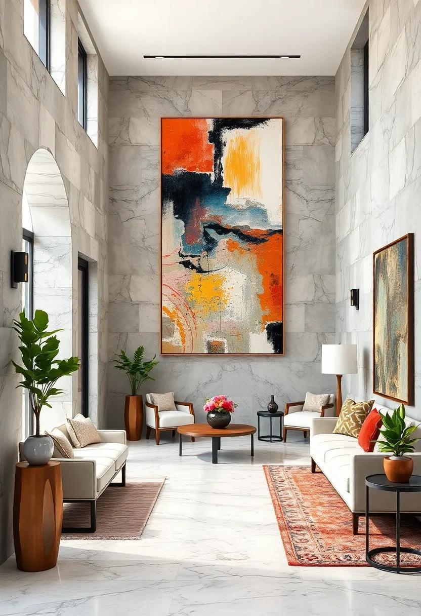 24 Stunning Ways to Elevate Your Luxury Entryway with Abstract Art