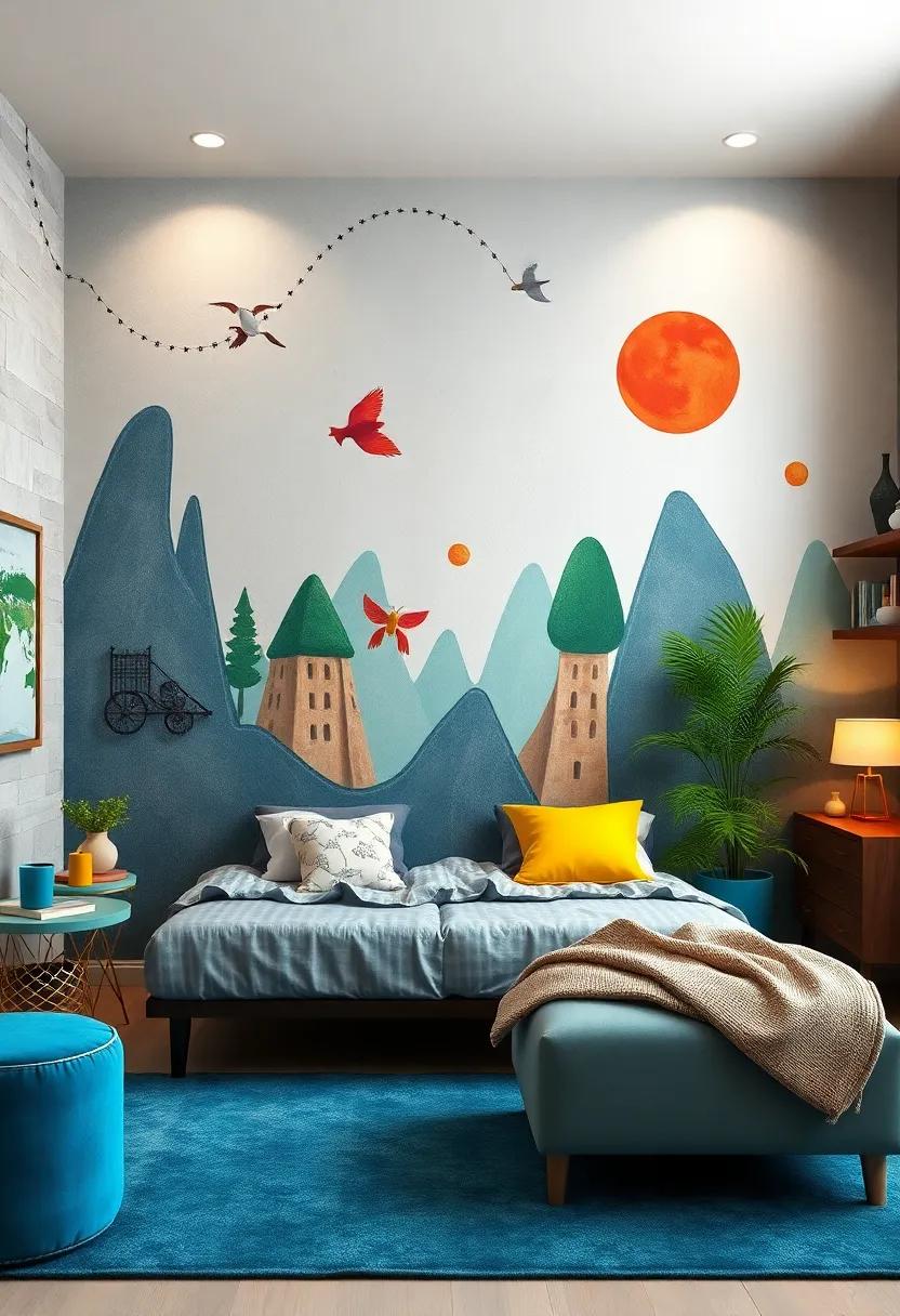 Artistic Wall Murals That Transform a Boy's Room ⁢into a Creative Wonderland