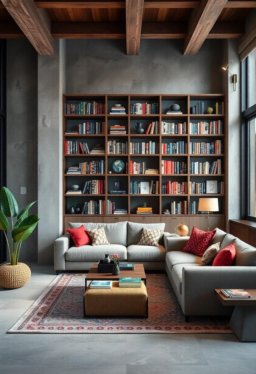 Artistic Bookshelves Filled with Inspirational Literature and Resources