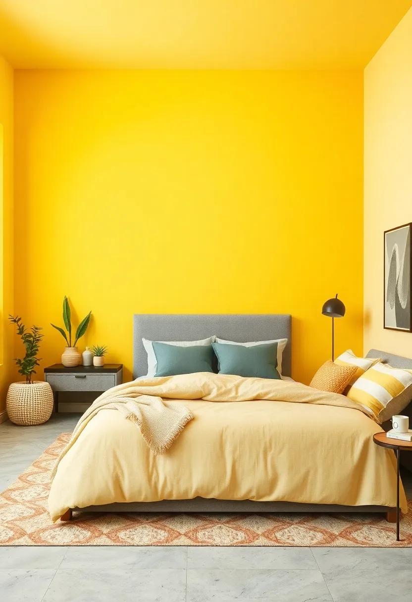 Butter Yellow and Cool⁤ Gray: Infuse energy into​ your ‍space with cheerful butter‍ yellow complemented by cool gray for​ an eclectic yet balanced look