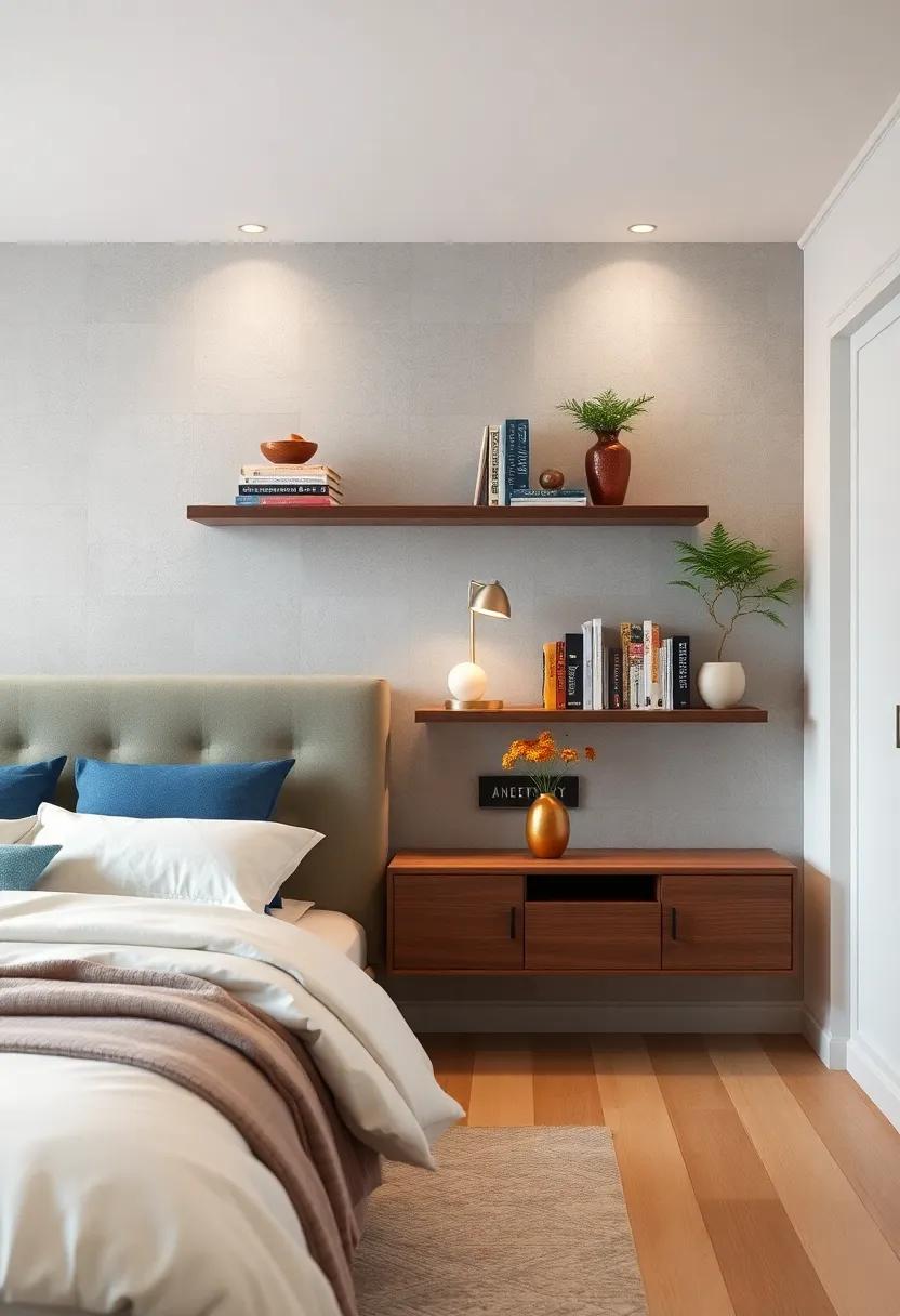 Creative Bookends: Use floating ⁤shelves‍ as bookends ‍that anchor your​ favorite novels while also providing decorative space