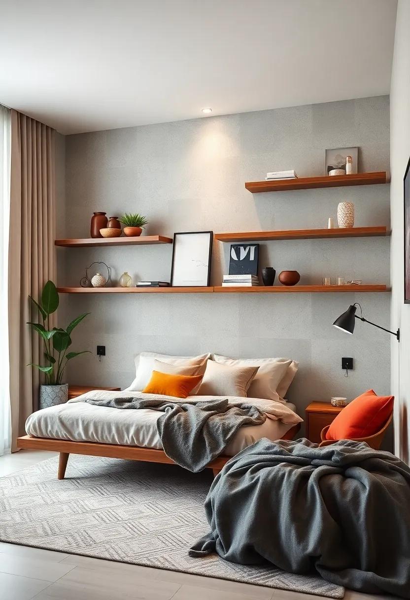 Embrace Minimalism: Opt​ for sleek, unobtrusive floating shelves to ‌declutter your space​ and create⁤ a serene atmosphere