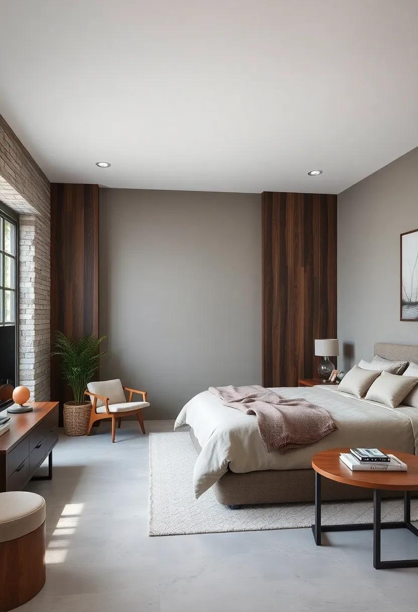Gleaming Whites: Brightening Your Bedroom with ⁤Dark Wood Elements