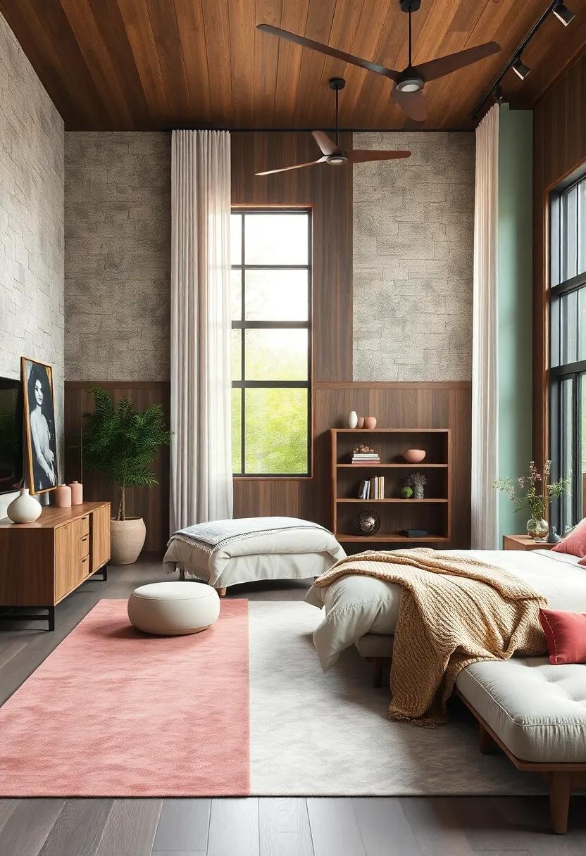 Playful⁣ Pastels: Gentle Hues That ⁢Brighten Dark Wood Interiors