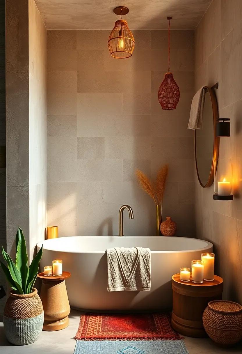Accessorize with Scented Candles: Place scented candles in ambient ‌holders around the bathroom⁤ for a relaxing ambiance and fragrant experience