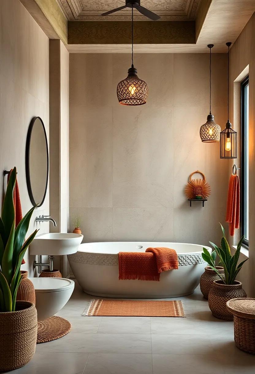 Choose Artistic Lighting: Select bohemian-style pendant lights or lanterns ‌with intricate designs to provide warm ambient lighting