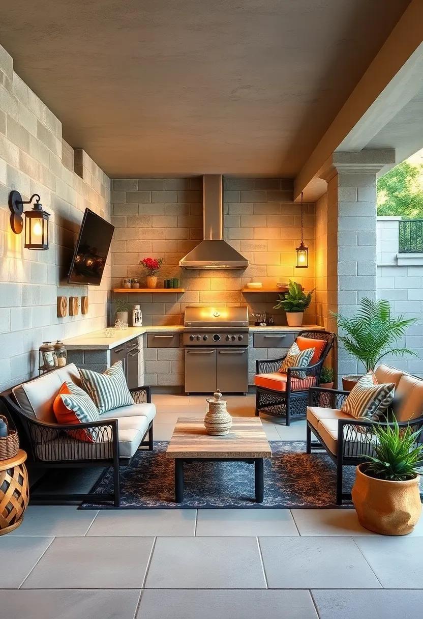 Embrace the‌ Rustic Charm: Incorporate natural wood accents ⁢to balance ​the industrial feel of cinder blocks
