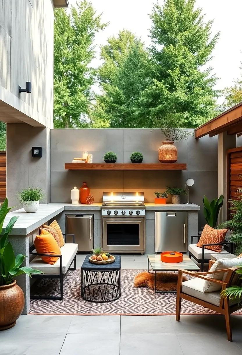 Go for a Modern Twist: Use sleek, polished finishes on⁢ cinder‌ blocks to ⁣create a modern⁣ outdoor cooking area