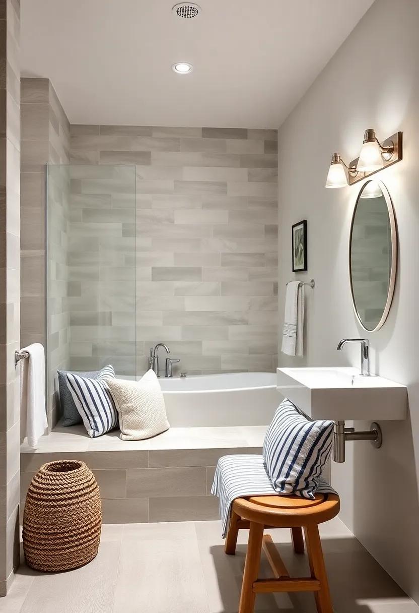 Coastal Accents: ‌Incorporate striped‍ throw pillows on a bench ​or‌ stool, inviting ​comfort and a nautical flair to your space
