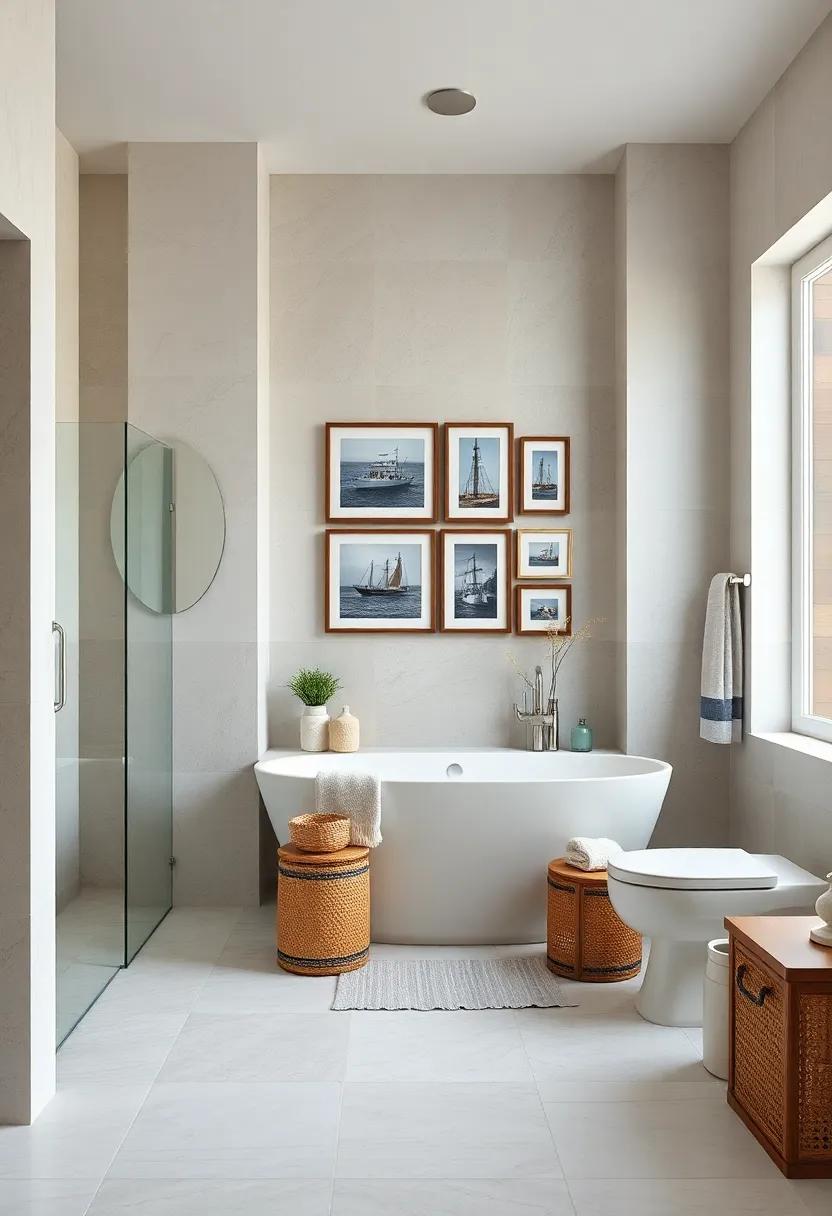 Frame it ⁣in Style: Frame​ a ​collection of photographs or ⁢artwork ‌in striped frames to add a multi-dimensional coastal ⁢vibe