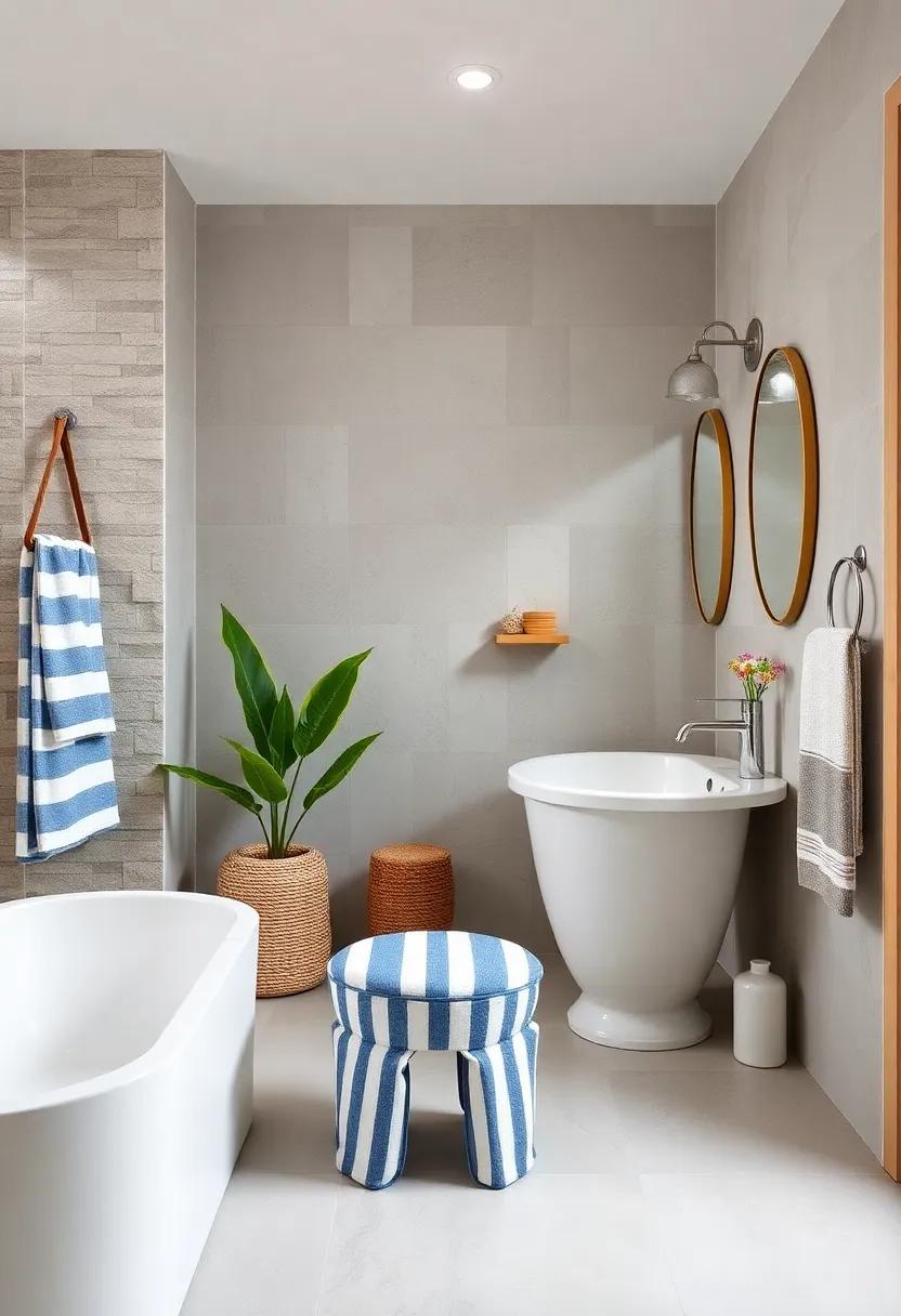 Striped Baskets: Use fabric storage baskets‍ with a striped pattern for practical storage that ‌also enhances the visual appeal