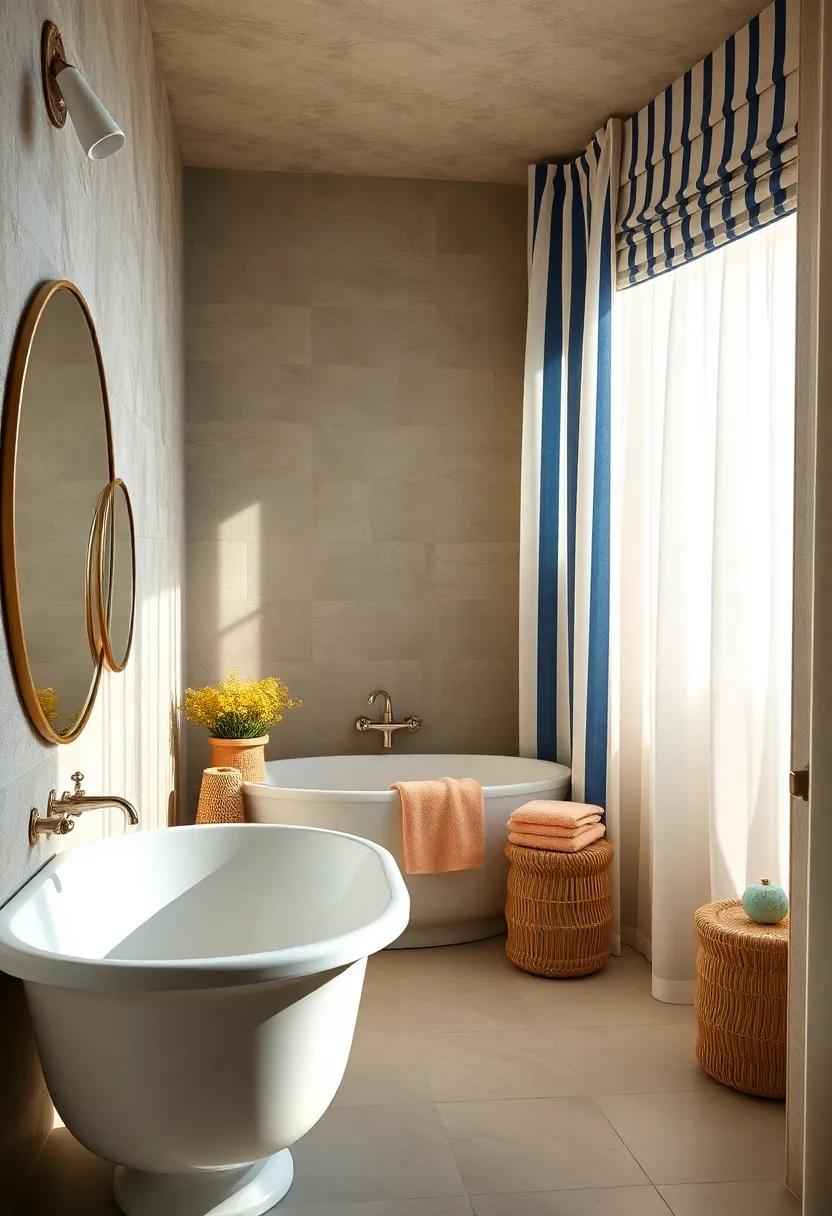 Window⁢ Treatment Wonders: Hang sheer striped‍ curtains​ to allow natural‍ light to filter in while maintaining a breezy ⁤beach atmosphere