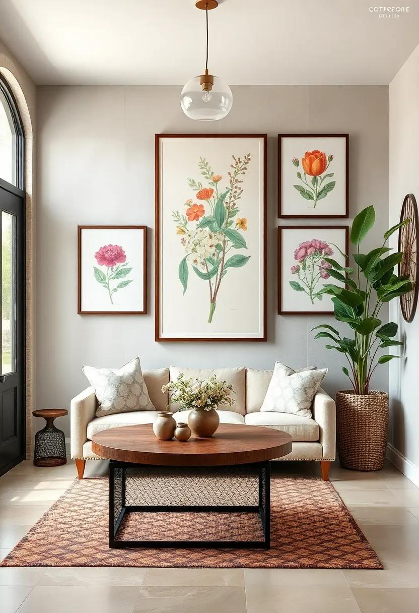 Botanical Wall Art: Hang framed botanical‌ prints or pressed‍ flower art to‍ showcase the beauty of nature, while enhancing the cottagecore aesthetic