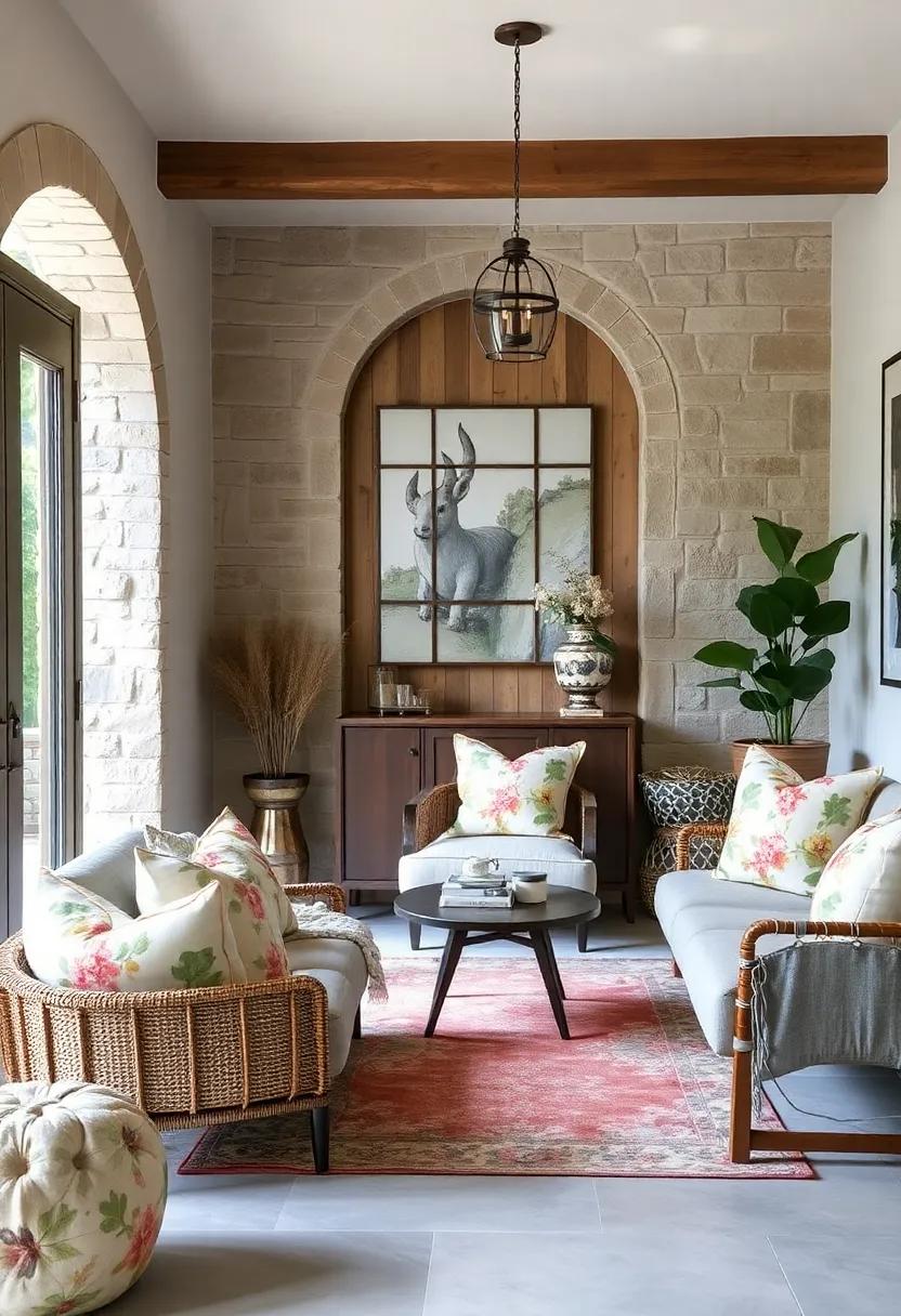 Nature Prints on Textiles: ⁤Choose throw pillows and blankets with ⁣floral or botanical prints to ‍introduce‍ the ⁢natural theme into soft furnishings