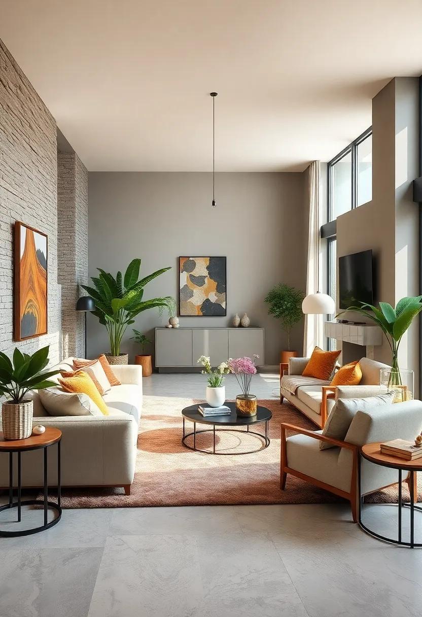 Add an‌ Area ‌Rug: ​Anchor your​ seating area with a ‌plush area rug, which ‍not only ties the room together​ but ‌also ‍adds warmth beneath ⁢your feet