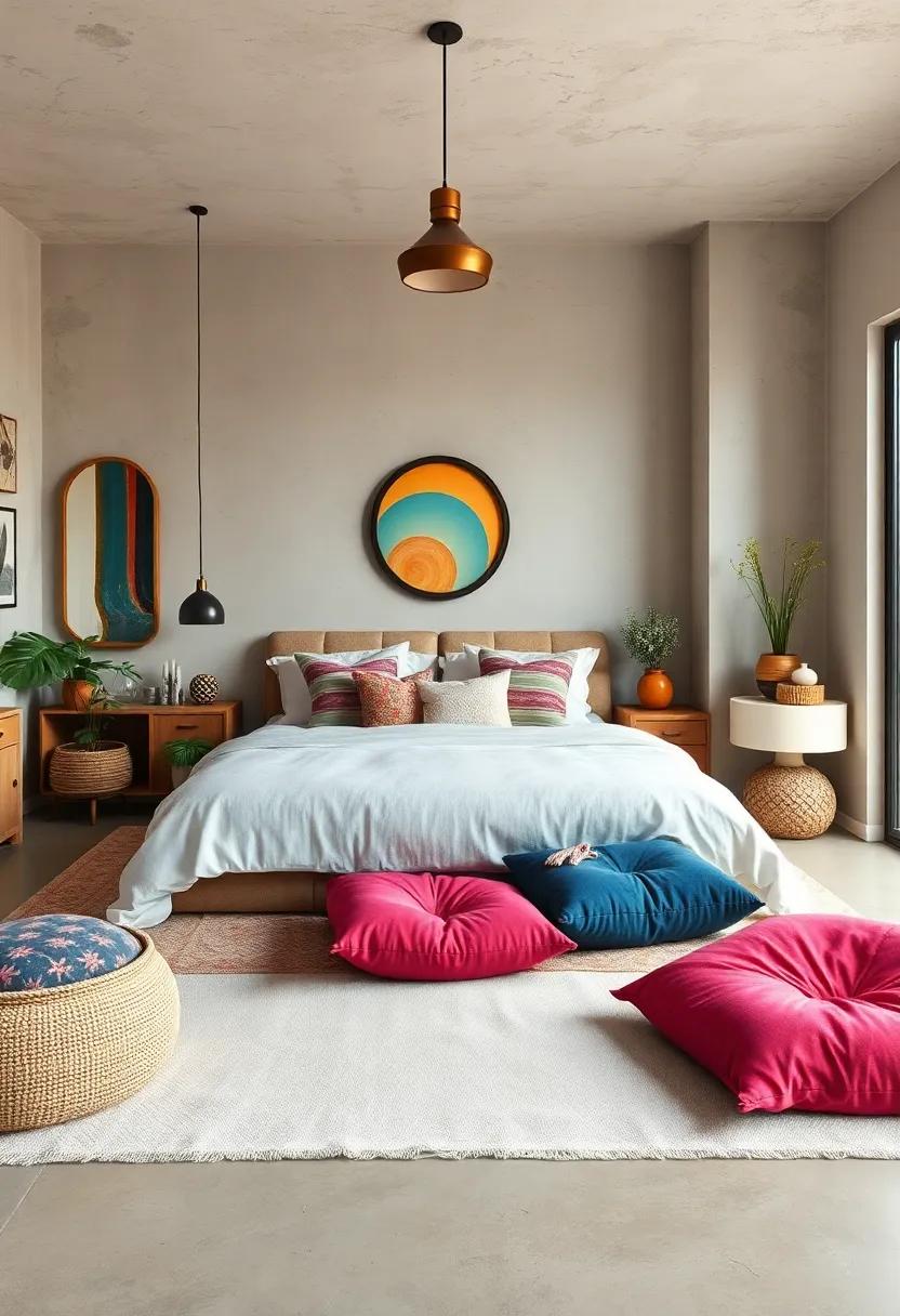Add a Floor‍ Cushion Area: Create a fun lounging space ‍with ‍oversized floor cushions ​and blankets, perfect for meditative moments or casual gatherings