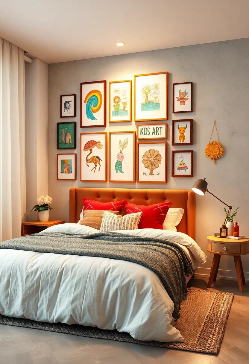 Design a Mini Gallery for Kids' Art: If‍ you have children, dedicate a wall to showcase their artwork, turning their creativity into a⁢ cherished part of your decor