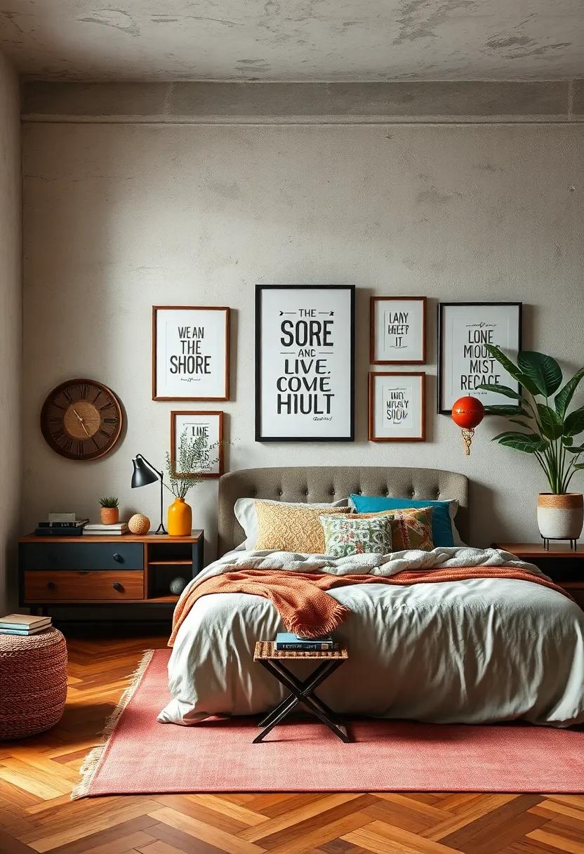Hang ⁤Up Your Favorite Quotes: Create an inspiring ⁤atmosphere with framed quotes or‍ typography art that resonates with you