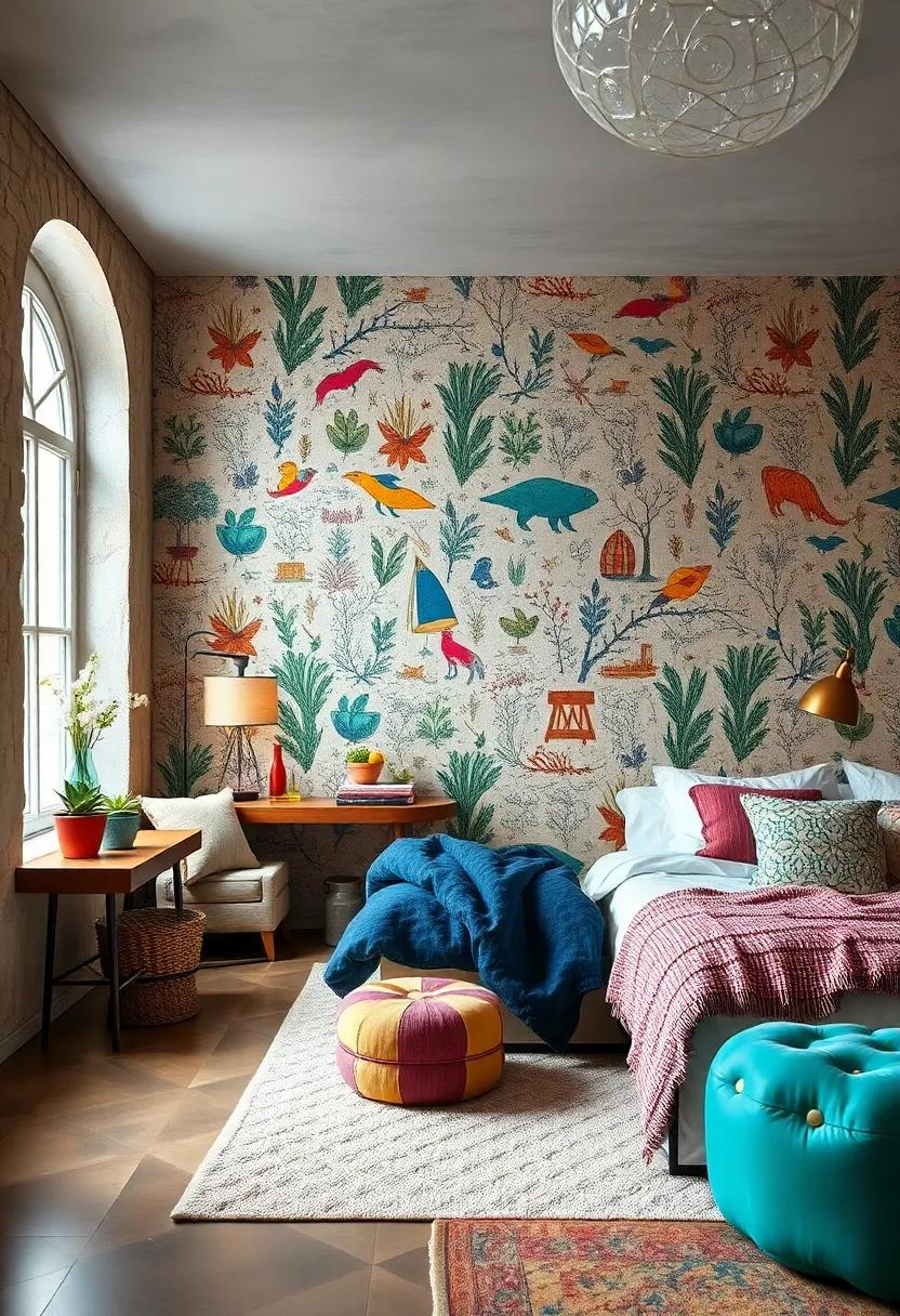 Showcase an Accent Wall: Use wallpaper with whimsical patterns or a‍ mural that brings a splash of fantasy into your space, making a statement and serving as a delightful conversation starter