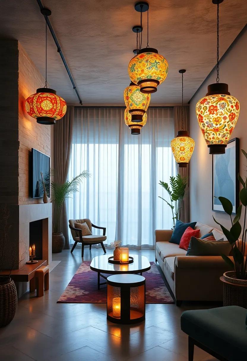 Hand-painted⁣ ceramic lanterns: bring‍ in cultural flair with‍ brightly colored ceramic lanterns that cast beautiful patterns when lit