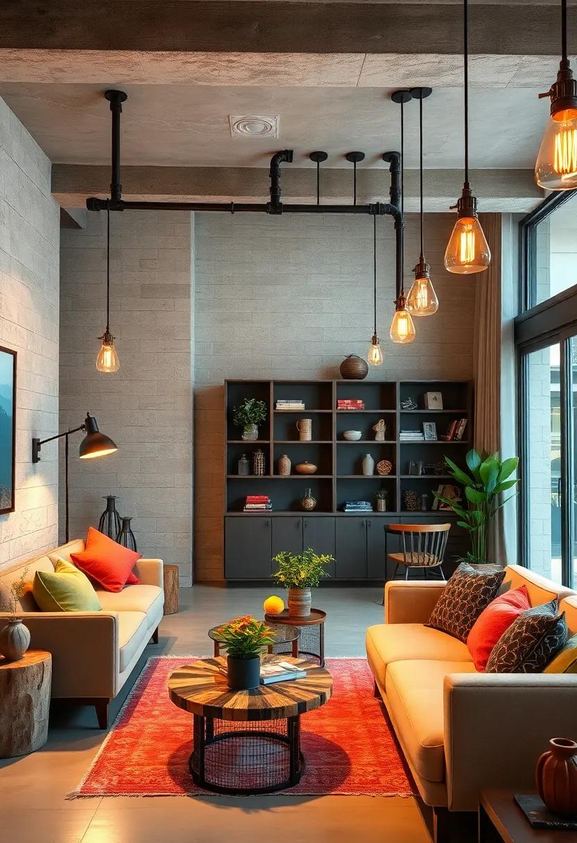 Industrial ​pipe⁤ lamps: Combine ​rustic charm and urban ⁤edge with lighting⁢ made from reclaimed pipes for a rugged yet stylish ​finish