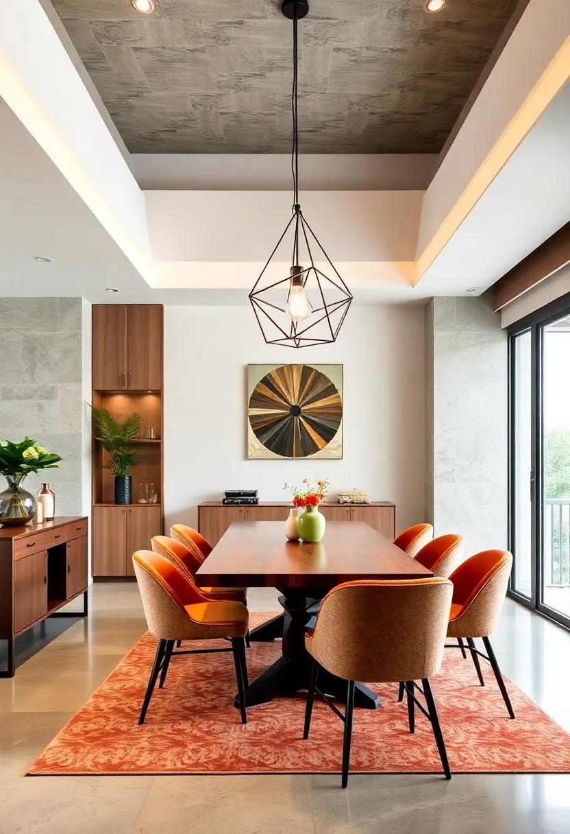Geometric Metal Fixtures:⁤ Choose geometric⁣ designs for a​ modern twist that‌ complements contemporary dining⁢ room styles