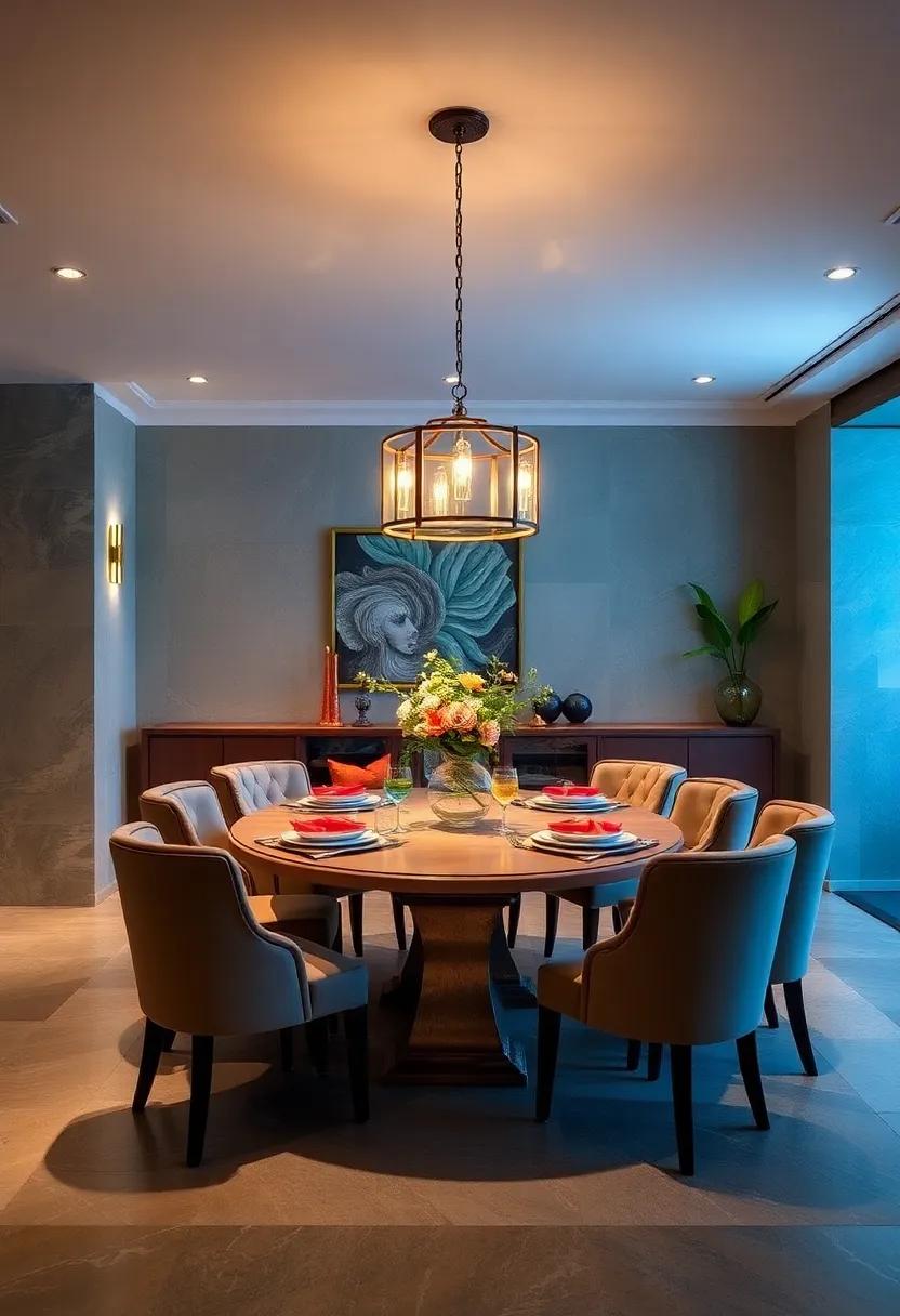 Colorful Glass Shades: Choose pendant lights⁣ with vibrant glass⁢ shades to add a‌ pop of color and playfulness⁣ to your dining area