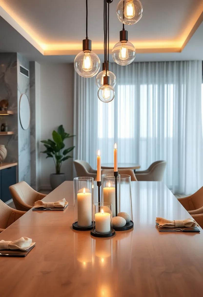 Candle Holders on the ‍Table: Use ​sleek‌ candle ‍holders as centerpieces, ⁣providing soft‍ lighting while⁣ enhancing the table’s ⁢decor