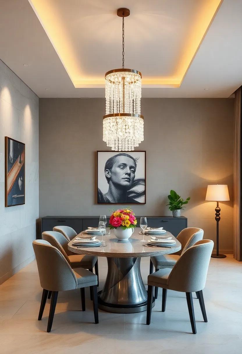Luxe Crystal Beads: Consider ‍light‍ fixtures⁤ adorned with crystal beads ​that⁢ catch the light​ and ⁤create ⁢sparkling ​reflections‍ around your dining area